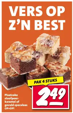 Nettorama Plaatcake stoofpeer karamel of gevuld speculaas aanbieding