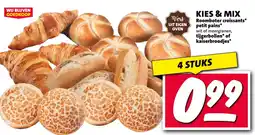 Nettorama Roomboter croissants petit pains tijgerbollen of kaiserbroodjes aanbieding