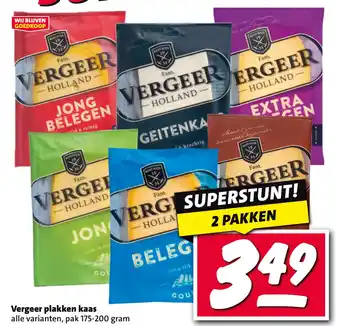 Nettorama Vergeer plakken kaas aanbieding