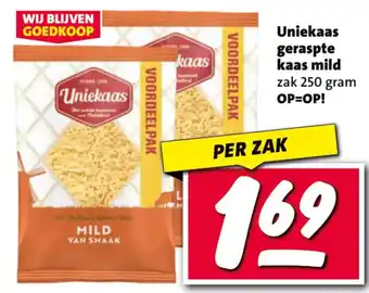 Nettorama Uniekaas geraspte kaas mild aanbieding