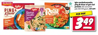 Nettorama Iglo roerbaksensatie, ping & klaar of get real protein aanbieding