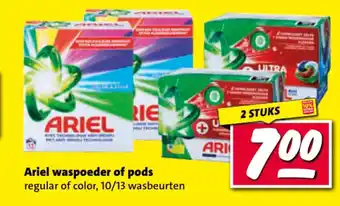 Nettorama Ariel waspoeder of pods aanbieding