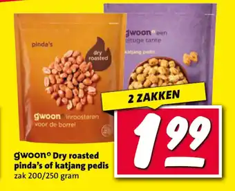 Nettorama Gwoon Dry roasted pinda’s of katjang pedis aanbieding