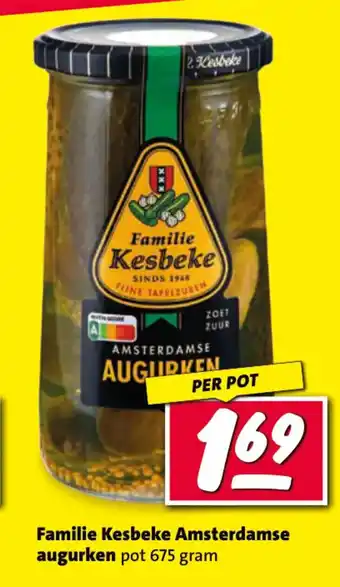 Nettorama Familie Kesbeke Amsterdamse augurken aanbieding