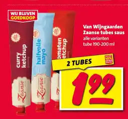 Nettorama Van Wijngaarden Zaanse tubes saus aanbieding