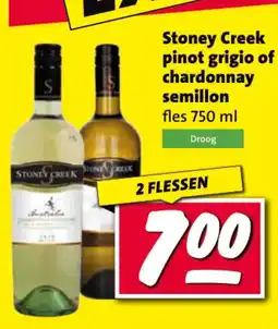 Nettorama Stoney Creek pinot grigio of chardonnay semillon aanbieding