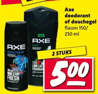 Nettorama Axe deodorant of douchegel aanbieding