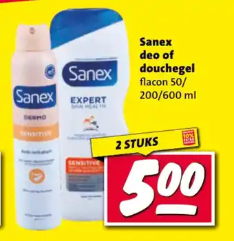 Nettorama Sanex deo of douchegel aanbieding