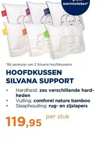 TotaalBED HOOFDKUSSEN SILVANA SUPPORT aanbieding