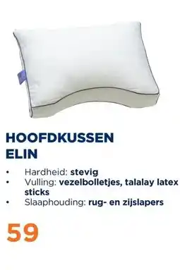TotaalBED Hoofdkussen Elin | Vezelbolletjes aanbieding