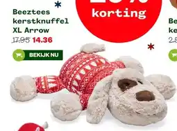 Welkoop Beeztees kerstknuffel XL Arrow aanbieding