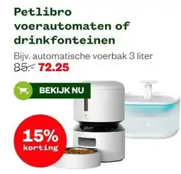 Welkoop Petlibro voerautomaten of drinkfonteinen aanbieding