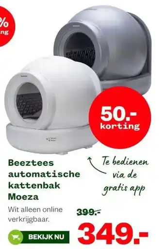 Welkoop Beeztees automatische kattenbak aanbieding