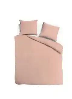 TotaalBED Dekbedovertrek Noa Pastel Brique 140 x 200/220 cm aanbieding