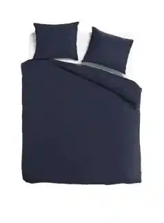 TotaalBED Dekbedovertrek Noa Koningsblauw 140 x 200/220 cm aanbieding
