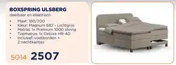 TotaalBED BOXSPRING ULSBERG aanbieding