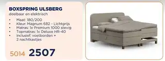 TotaalBED BOXSPRING ULSBERG aanbieding