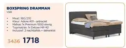 TotaalBED BOXSPRING DRAMMAN aanbieding