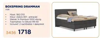 TotaalBED BOXSPRING DRAMMAN aanbieding