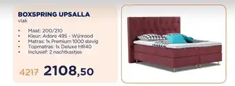TotaalBED BOXSPRING UPSALLA aanbieding