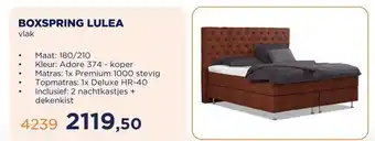 TotaalBED BOXSPRING LULEA aanbieding