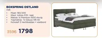 TotaalBED BOXSPRING OSTLAND aanbieding
