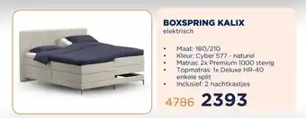 TotaalBED BOXSPRING KALIX aanbieding