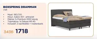 TotaalBED BOXSPRING DRAMMAN aanbieding