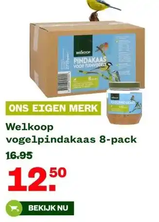 Welkoop Welkoop vogelpindakaas aanbieding