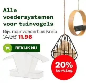 Welkoop Alle voedersystemen voor tuinvogels aanbieding