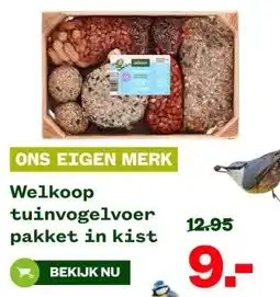 Welkoop Welkoop tuinvogelvoer pakket in kist aanbieding