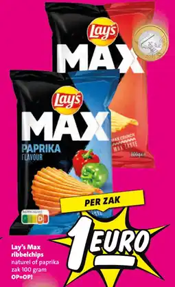 Nettorama Lay's Max ribbelchips aanbieding