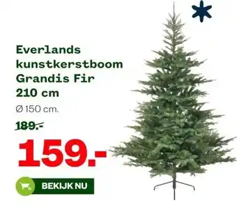 Welkoop Everlands kunstkerstboom Grandis Fir aanbieding