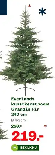 Welkoop Everlands kunstkerstboom Grandis Fir aanbieding