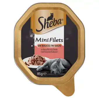 Dirk Sheba Kattenmaaltijd mini filets in saus rund-kalkoen aanbieding