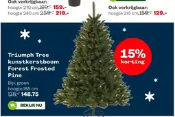 Welkoop Triumph Tree kunstkerstboom Forest Frosted Pine aanbieding