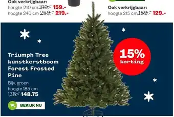 Welkoop Triumph Tree kunstkerstboom Forest Frosted Pine aanbieding