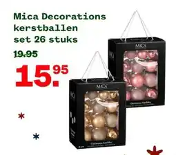 Welkoop Mica Decorations kerstballen aanbieding
