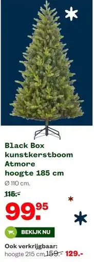 Welkoop Black Box kunstkerstboom Atmore aanbieding