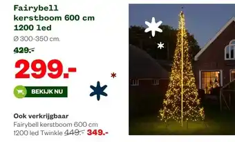 Welkoop Fairybell kerstboom 1200 led aanbieding