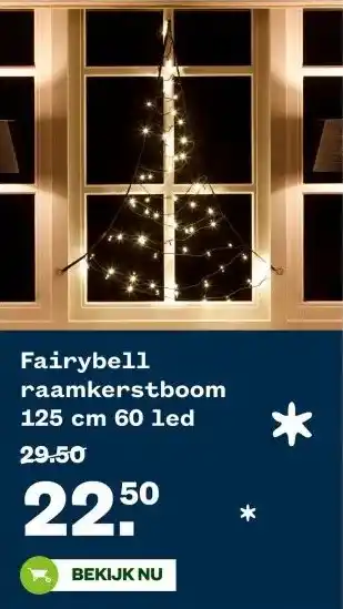 Welkoop Fairybell raamkerstboom 60 led aanbieding
