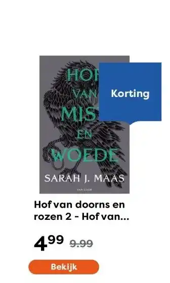 The Read Shop Hof van doorns en rozen 2 - Hof van mist en woede aanbieding