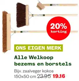 Welkoop Alle Welkoop bezems en borstels aanbieding