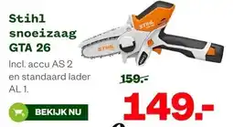 Welkoop Stihl snoeizaag GTA 26 aanbieding