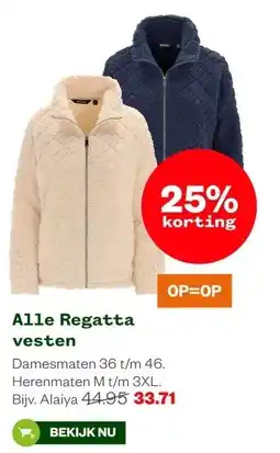 Welkoop Alle Regatta vesten aanbieding
