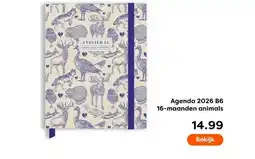 The Read Shop Agenda 2026 B6 16-maanden animals aanbieding