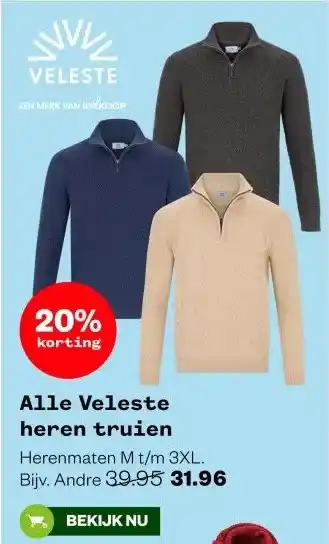 Welkoop Alle Veleste heren truien aanbieding