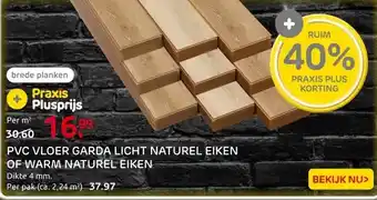 Praxis PVC vloer - Warm Naturel Eiken - Micro aanbieding