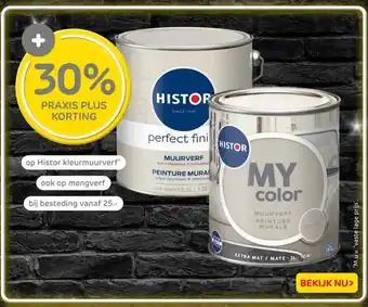 Praxis op Histor kleurmuurverf aanbieding