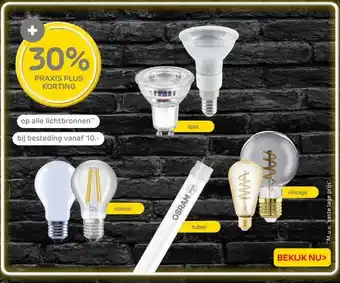 Praxis op alle lichtbronnen aanbieding